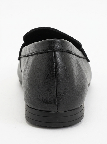 Skye - Black Leather Loafers (Women)