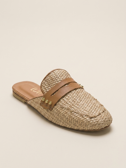 Patrizia - Beige Leather Mule (Women)