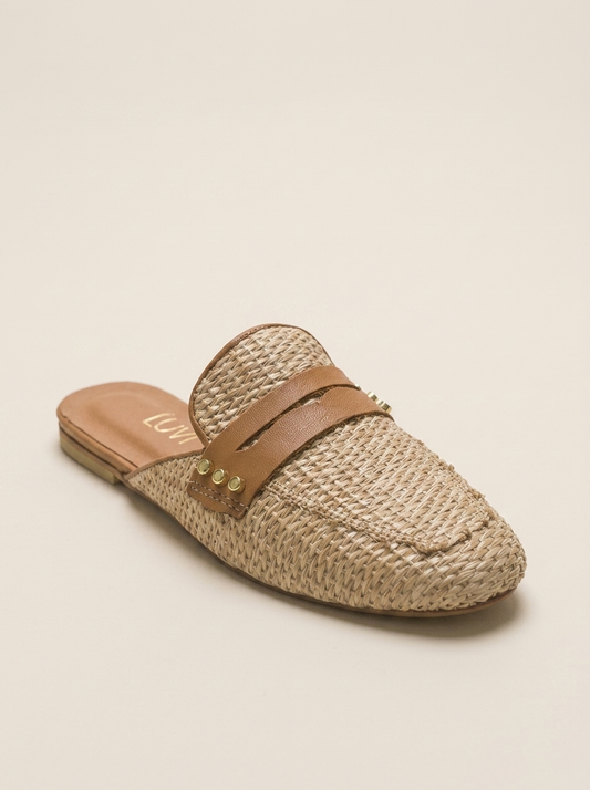 Patrizia - Beige Leather Mule (Women)