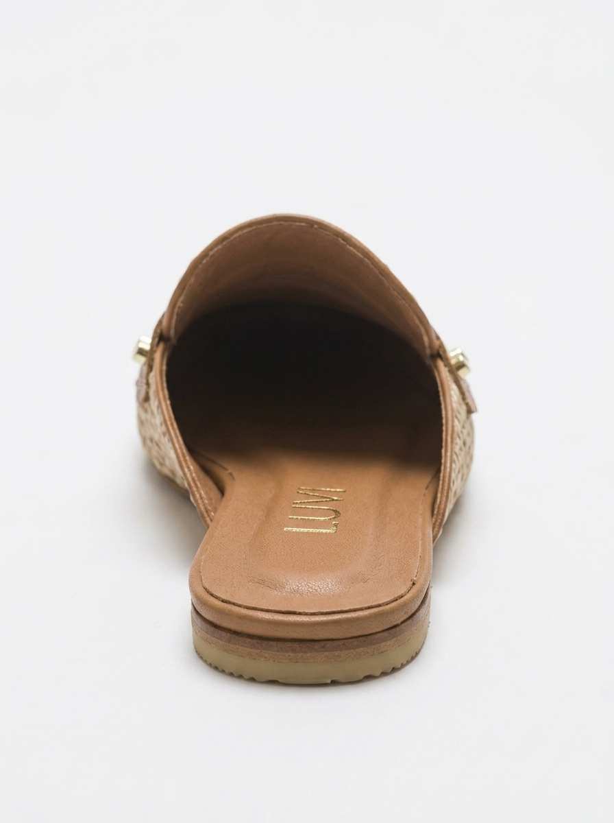 Patrizia - Beige Leather Mule (Women)