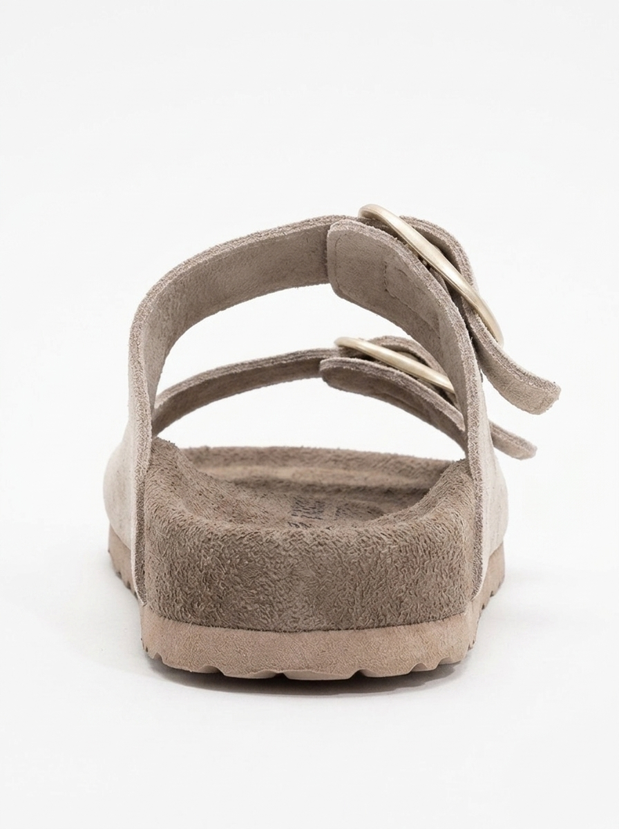 Ovesta - Beige Leather Slide Sandal (Women)