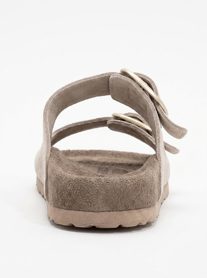 Ovesta - Beige Leather Slide Sandal (Women)