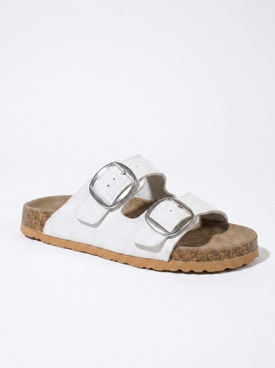 Ovesta - White Leather Slide Sandal (Women)
