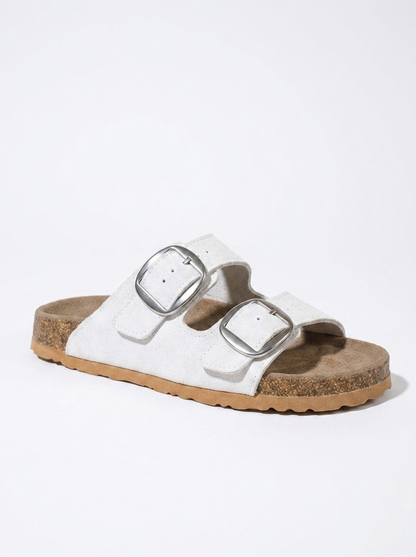 Ovesta - White Leather Slide Sandal (Women)