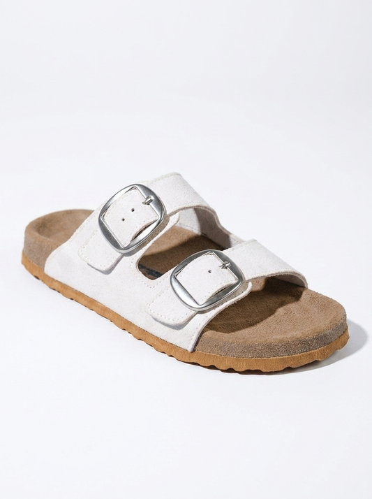 Ovesta - White Leather Slide Sandal (Women)