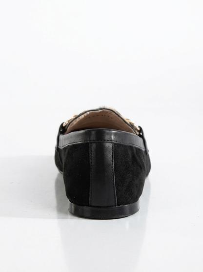 Mabel - Black Suede Leather Loafers