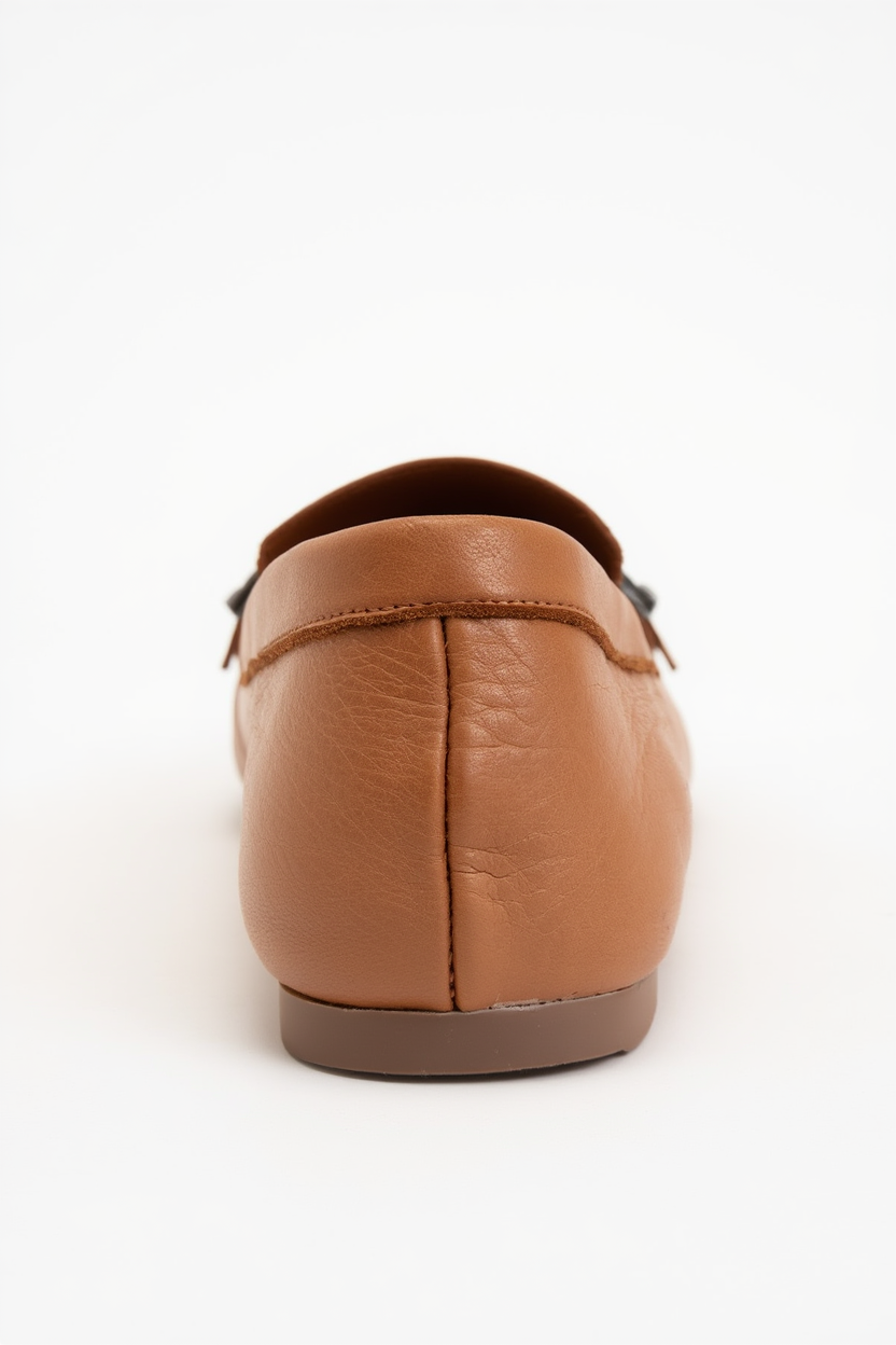 Periwinkle - Cognac Brown Leather Loafers (Women)