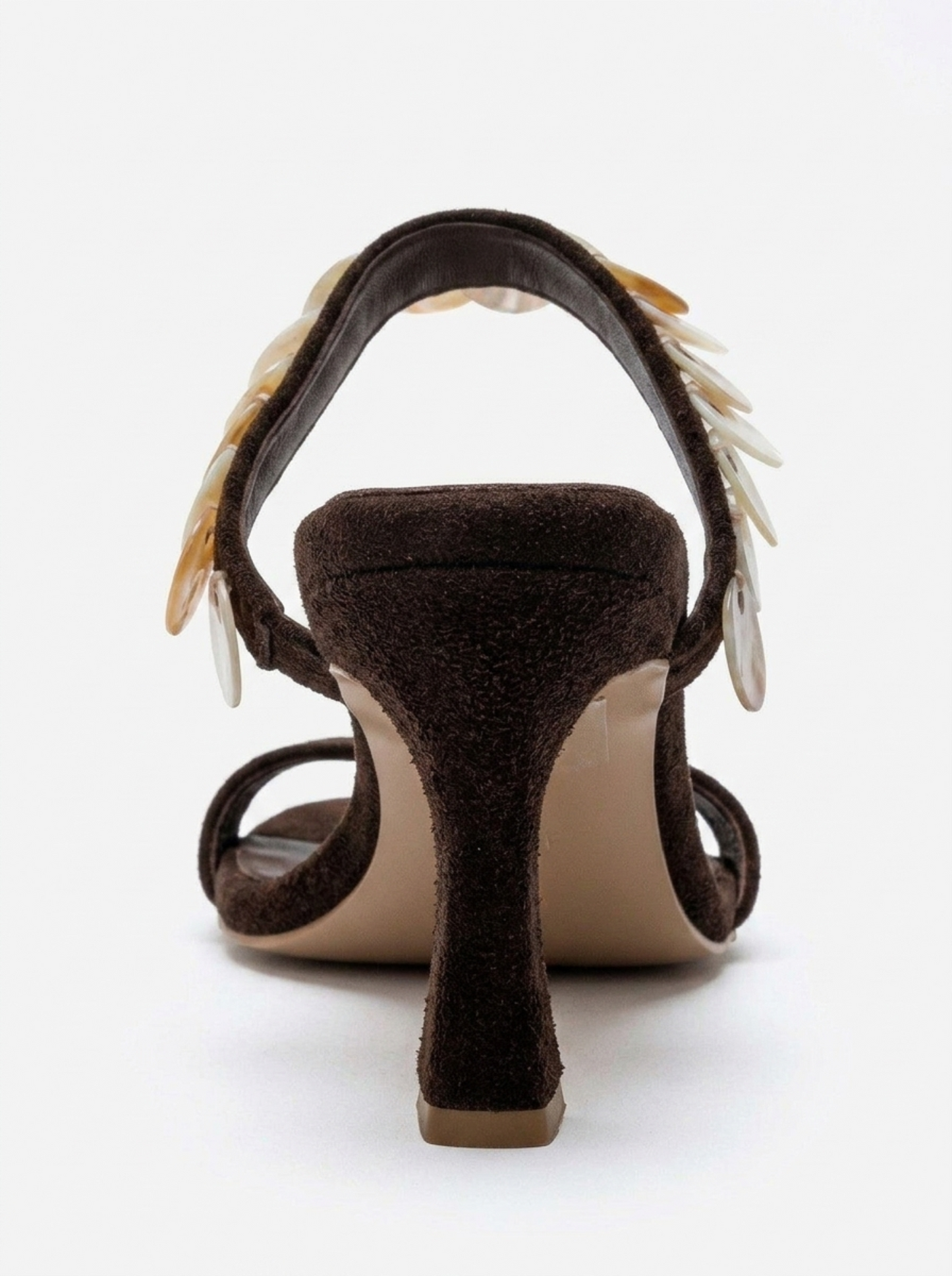 ARUND - Brown Genuine Leather Stiletto Heel Slide (Women)