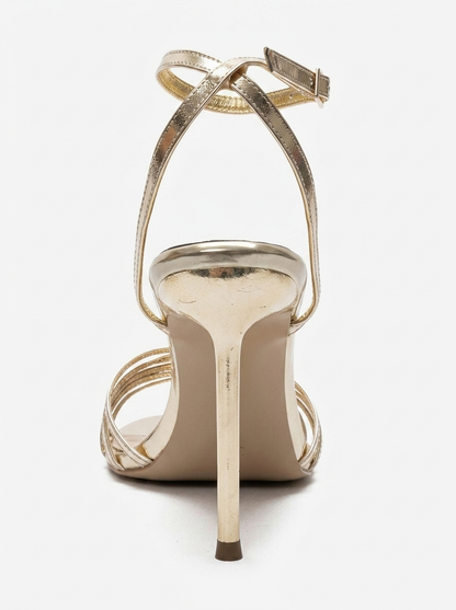 LORION - Gold Thin-Strap Stiletto Pump (Women)