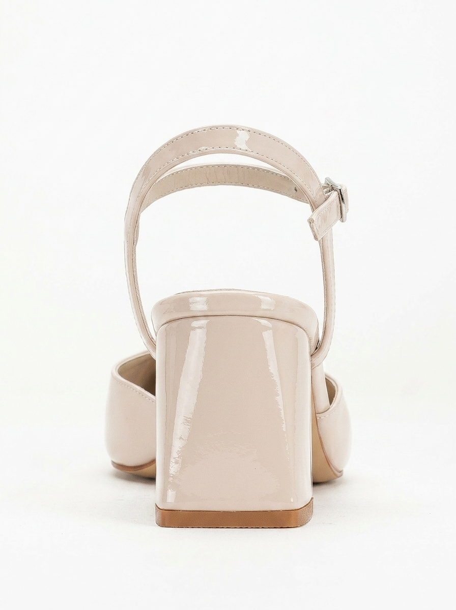 Kayla  - Beige Patent Pumps