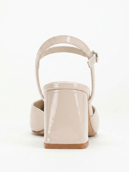 Kayla  - Beige Patent Pumps