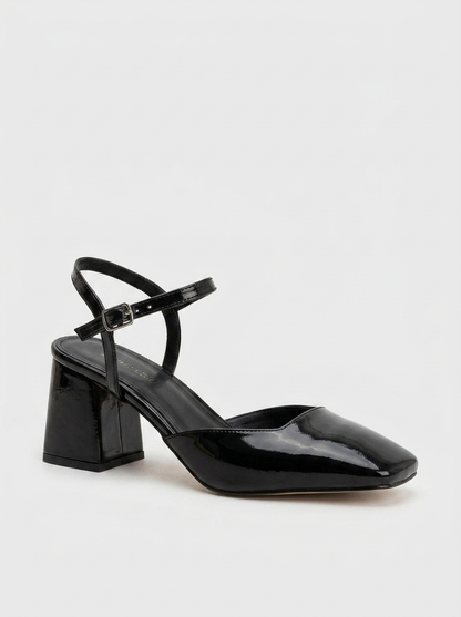Kayla  - Black Patent Pumps