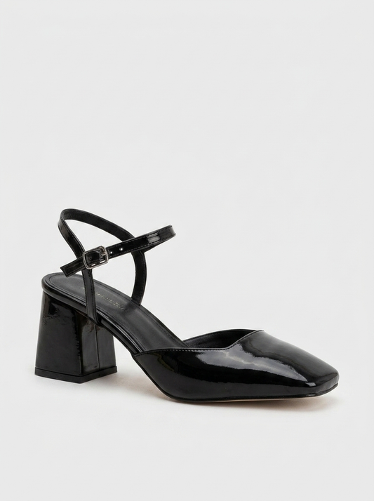 Kayla  - Black Patent Pumps