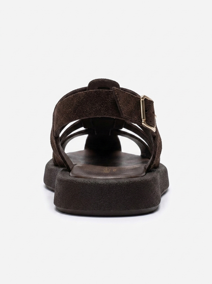 JOURA - Cognac Genuine Leather Sandal (Women)
