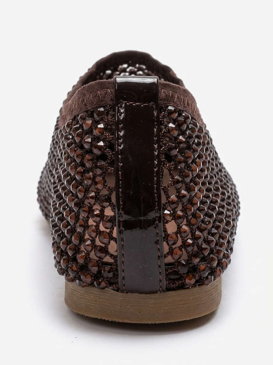 URELA - Brown Genuine Leather Ballet Flat (Women)
