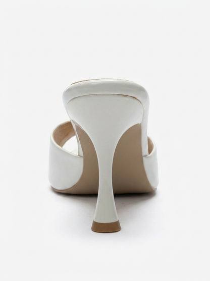 TIERA - White Patent Stiletto Mule (Women)