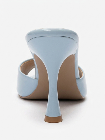 TIERA - Baby Blue Thin Heel Mule (Women)