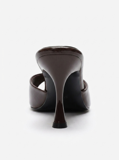TIERA - Brown Thin Heel Mule (Women)