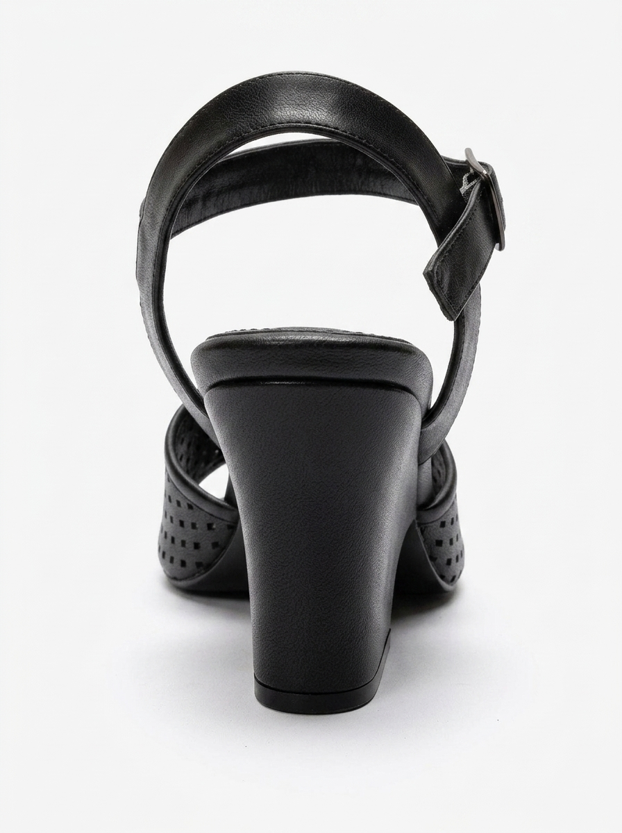 HERVON - Black Wedge Heel Pump (Women)