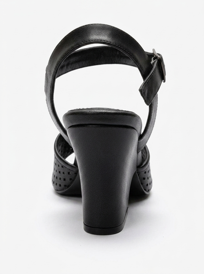 HERVON - Black Wedge Heel Pump (Women)