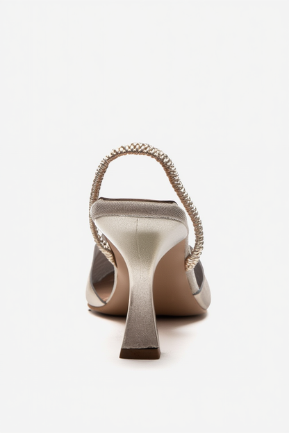 RENOS - Gold Pointed Toe Stiletto Pump (Women)