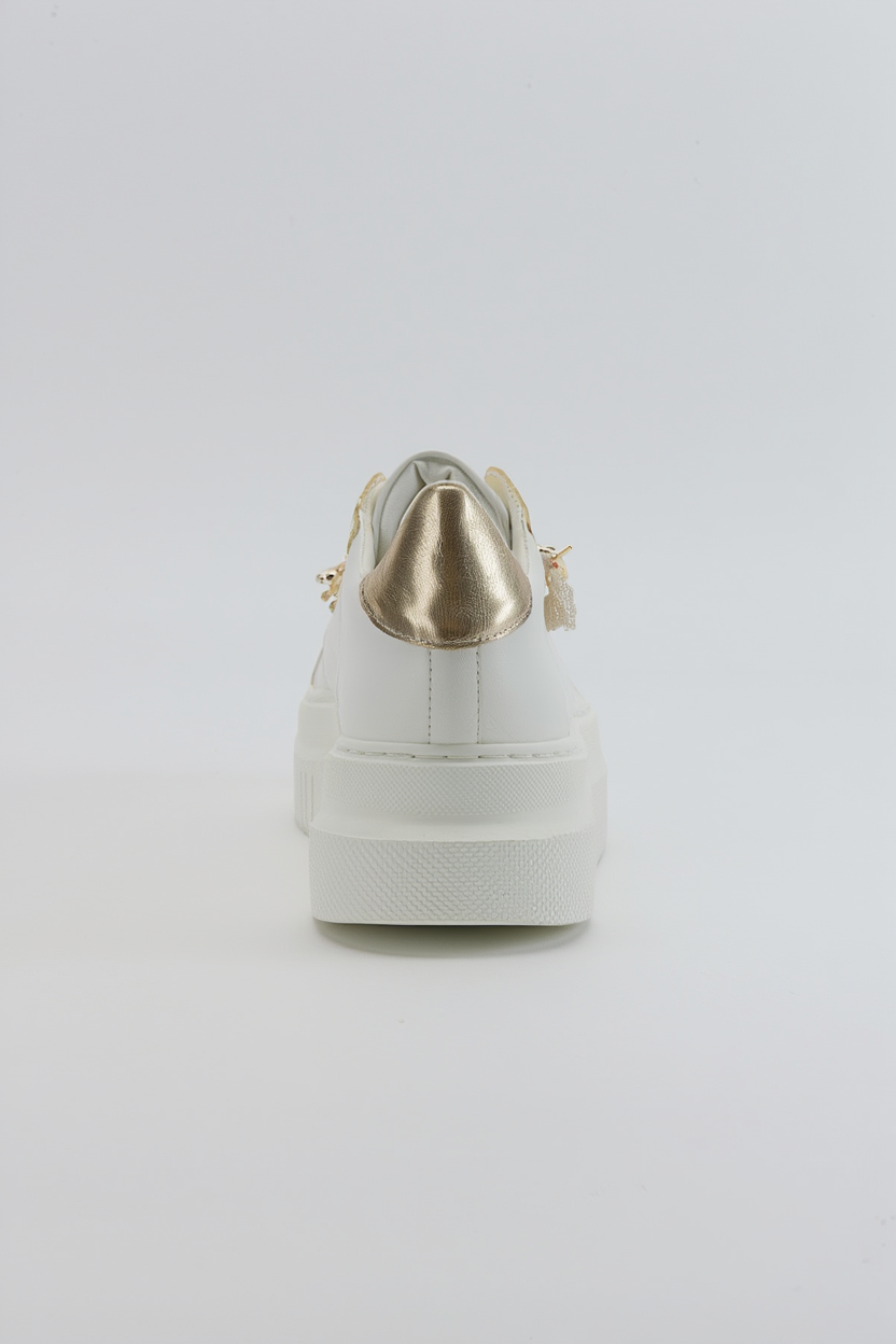 Ater - Zapatillas con Hebilla de Abeja Blanca (Mujer)