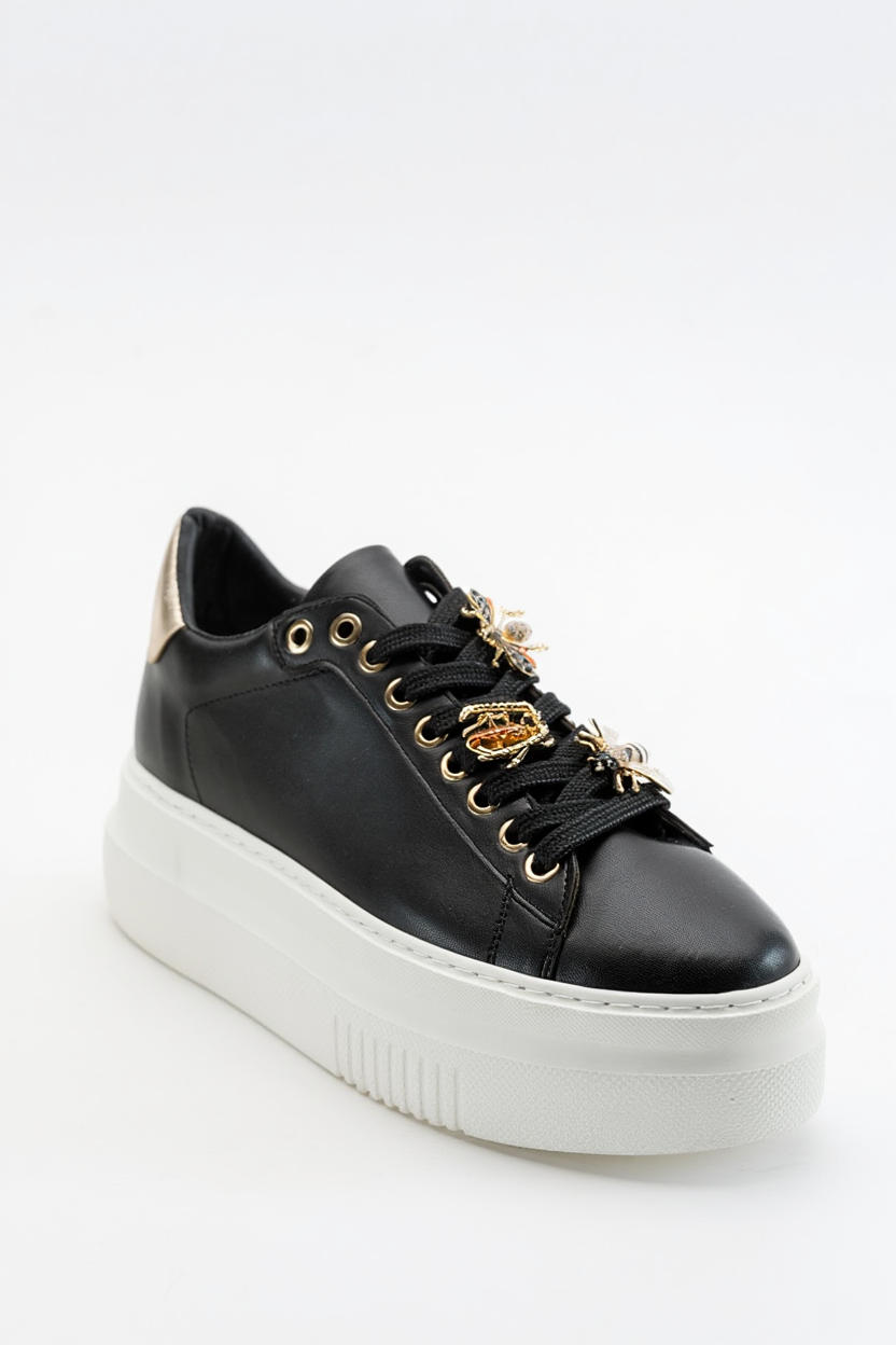 Ater - Zapatillas con Hebilla de Abeja Negra (Mujer)