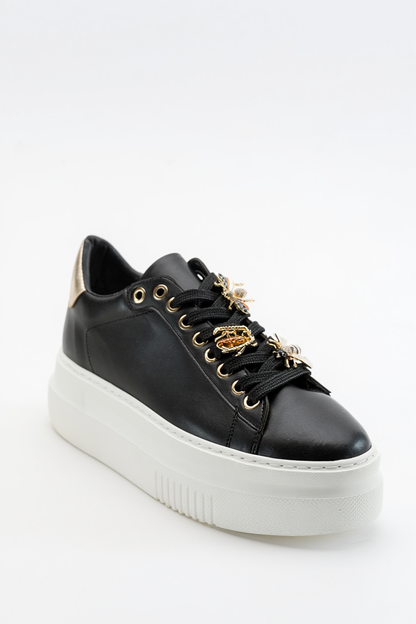 Ater - Zapatillas con Hebilla de Abeja Negra (Mujer)