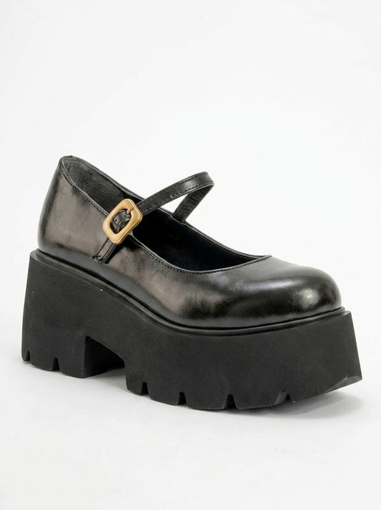 Linley Black Platform Loafer (Women)