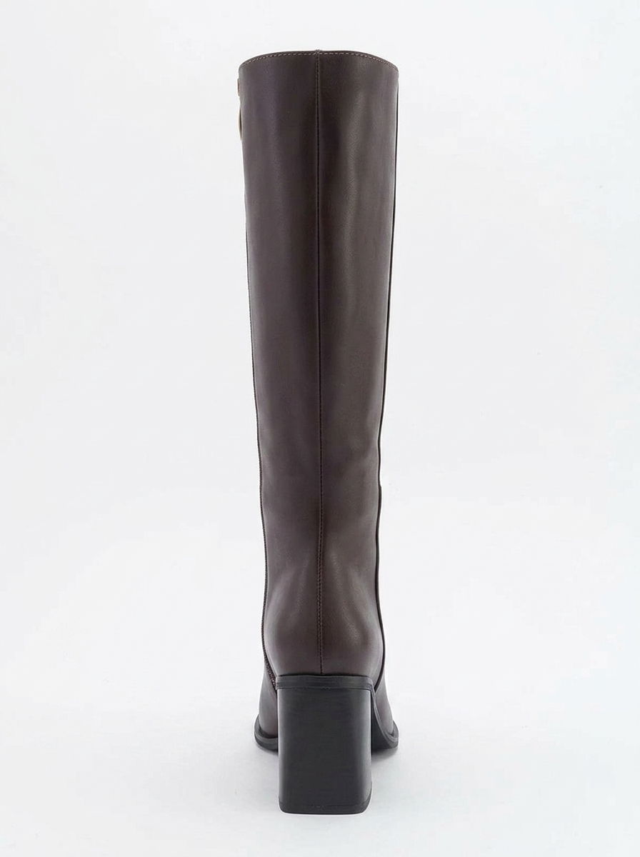 Maranta - Bota alta de tacón marrón hasta la rodilla (Mujer)