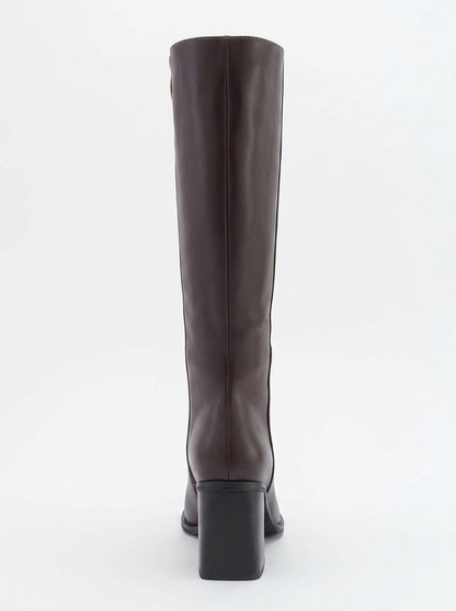 Maranta - Bota alta de tacón marrón hasta la rodilla (Mujer)