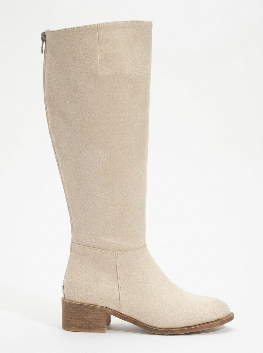 Bota alta hasta la rodilla Svetlo con cremallera trasera - Beige (Mujer)