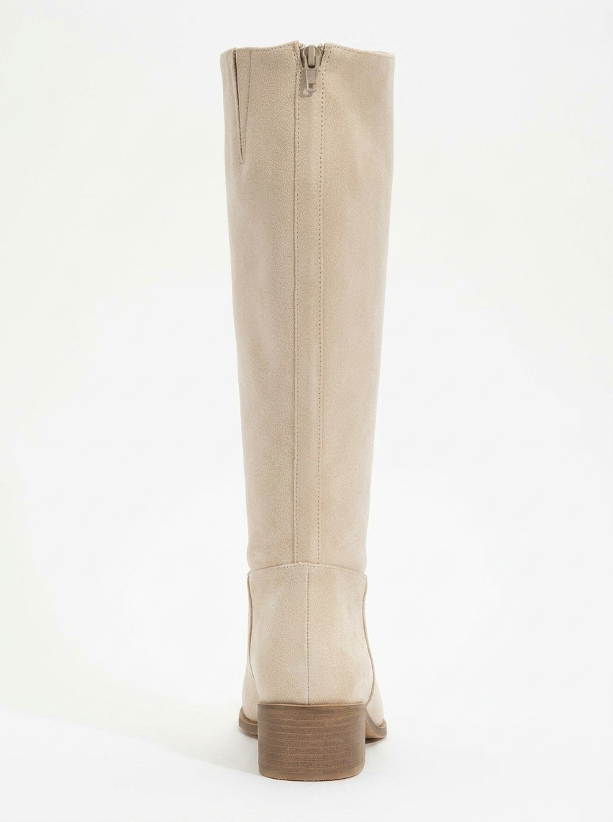 Bota alta hasta la rodilla Svetlo con cremallera trasera - Beige (Mujer)