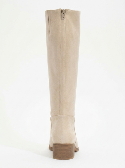 Bota alta hasta la rodilla Svetlo con cremallera trasera - Beige (Mujer)