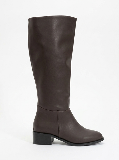 Bota Svetlo hasta la rodilla con cremallera trasera (mujer)