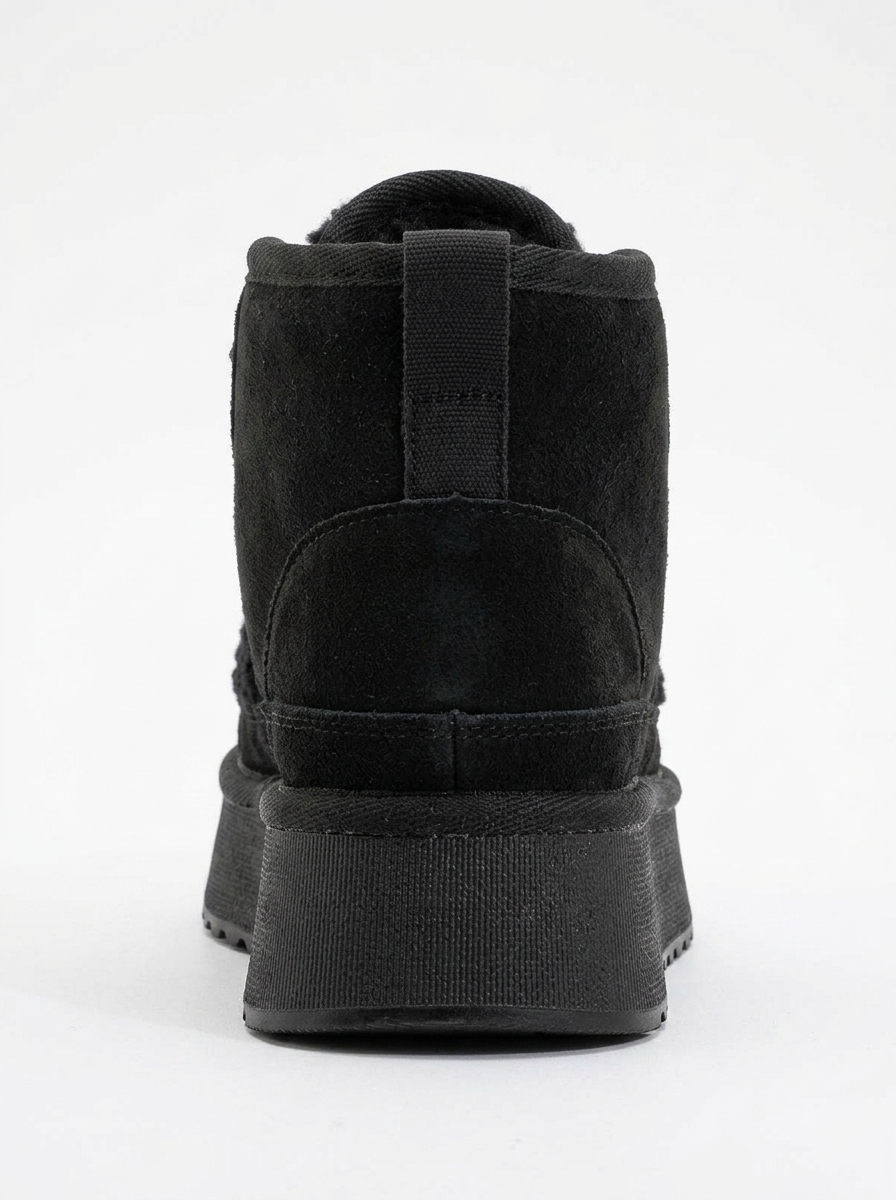 Tyson - Botín Negro con Cordones (Mujer)