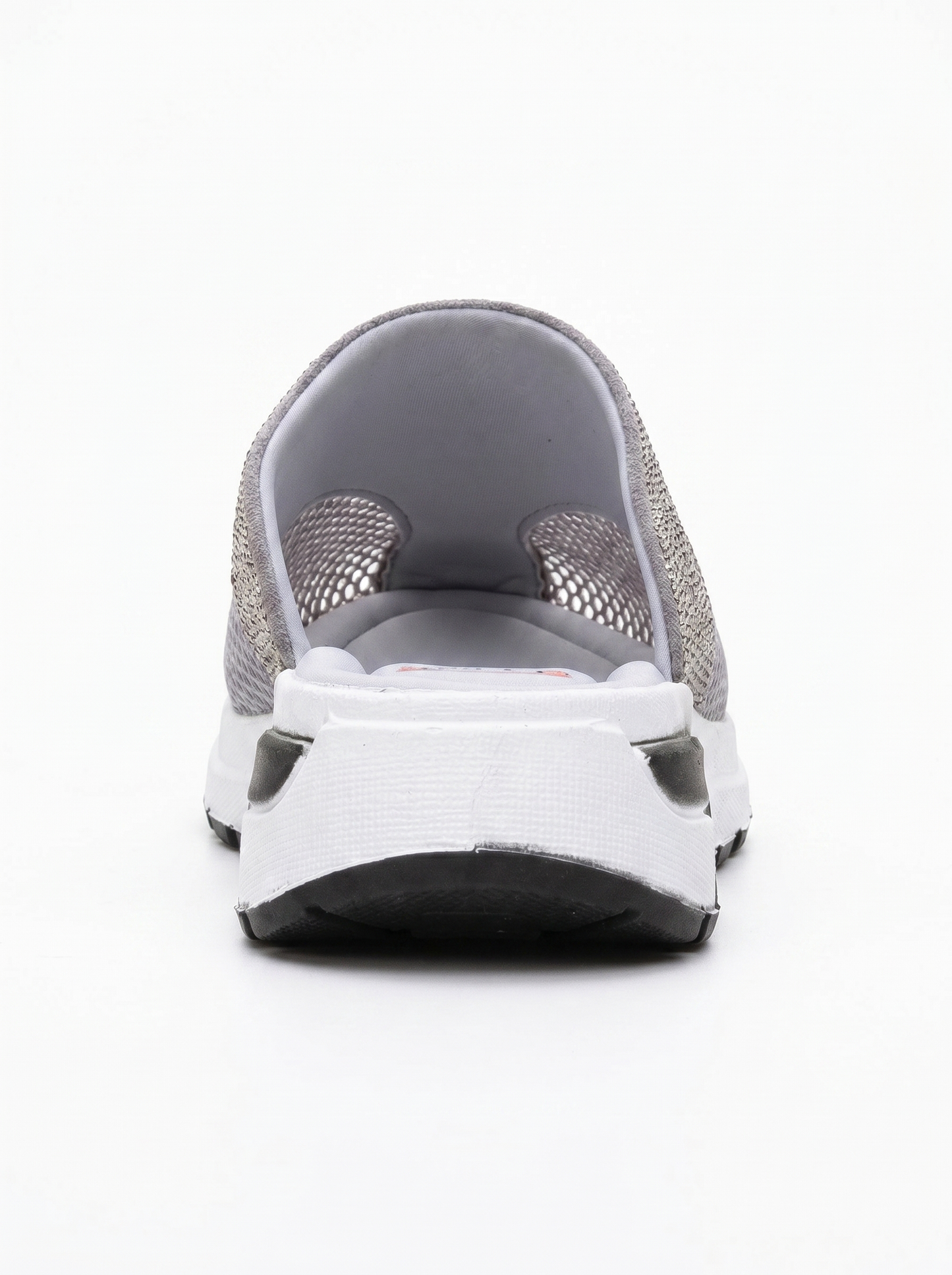 GLEA Grey Mesh Rhinestone Mules (Women)