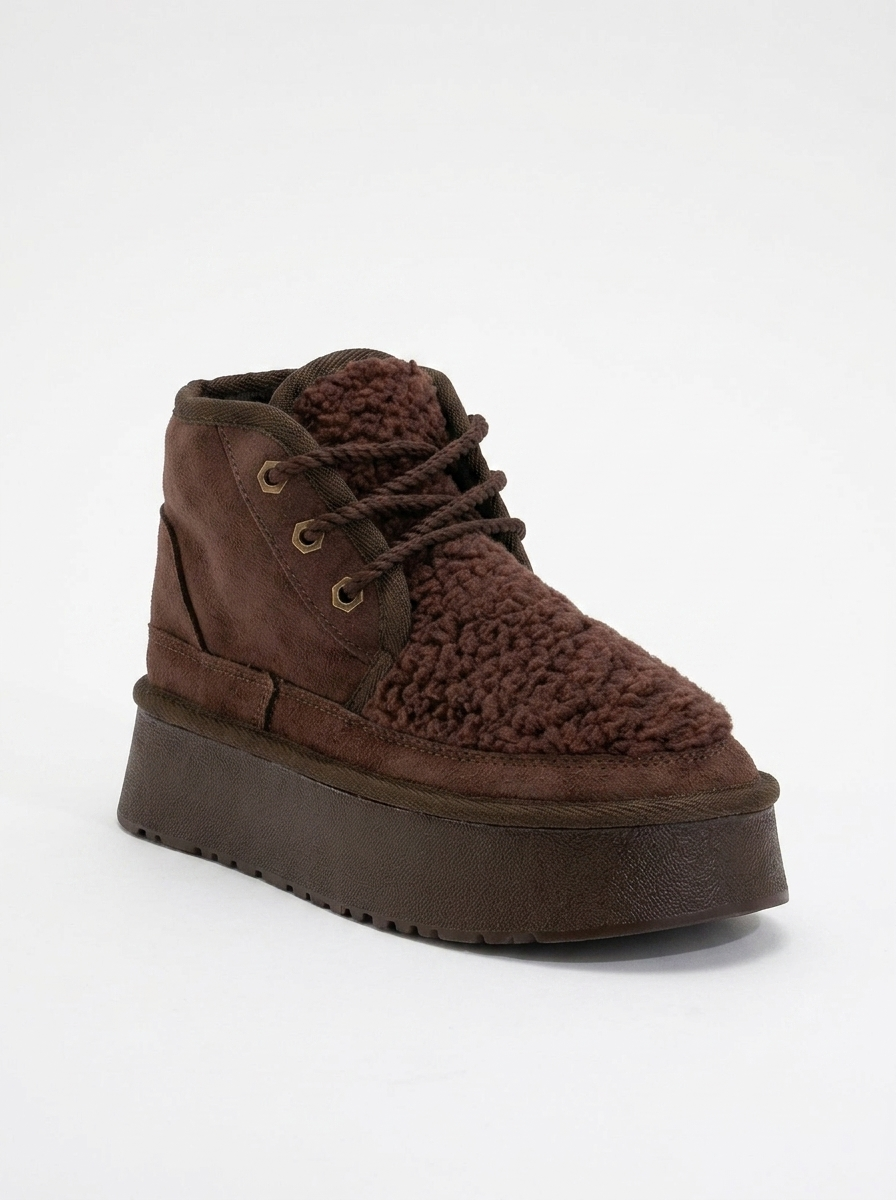 Tyson - Bota con cordones marrón (Mujer)