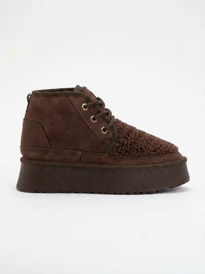 Tyson - Bota con cordones marrón (Mujer)