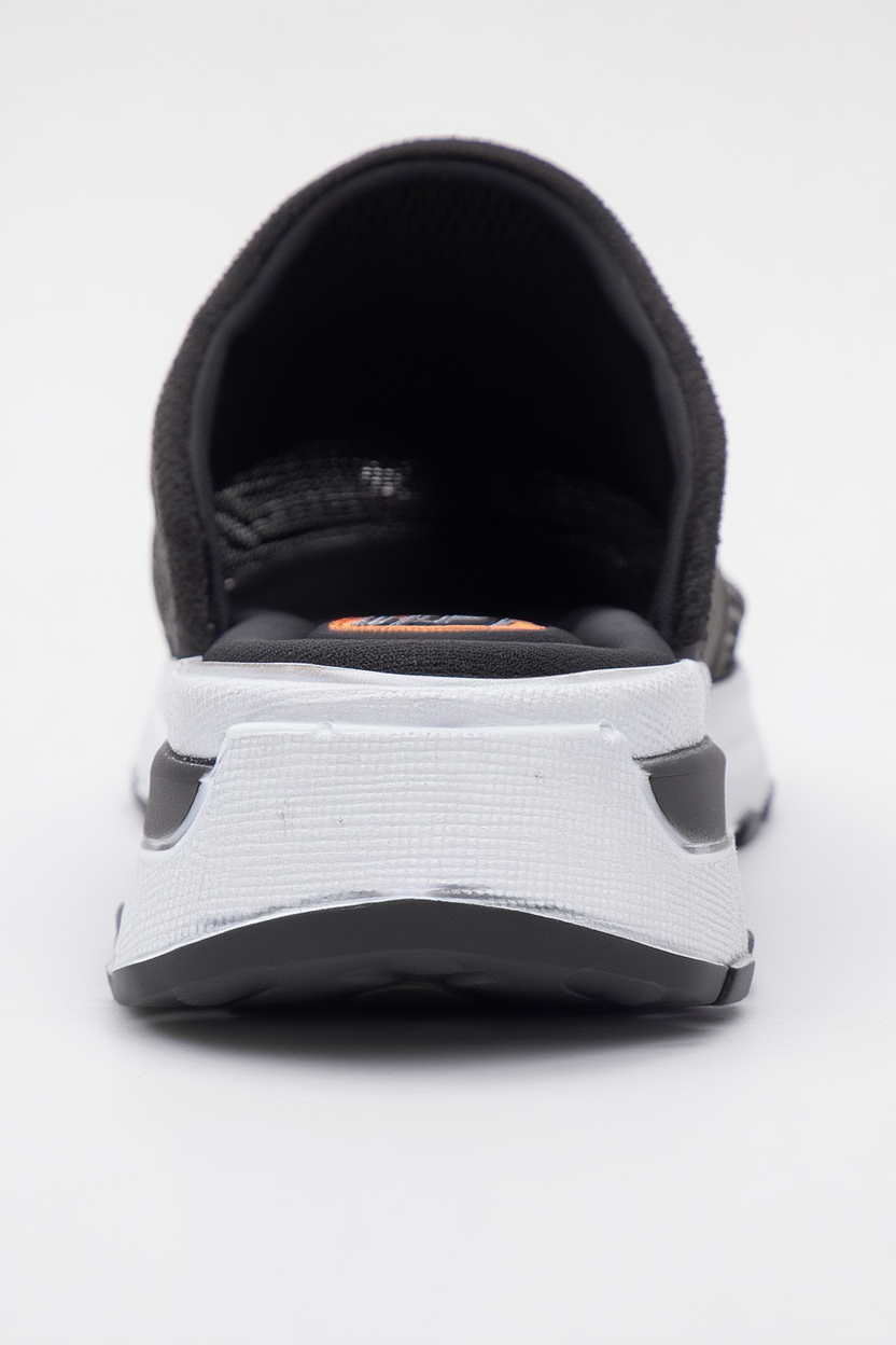 GLEA Black Mesh Rhinestone Mules (Women)