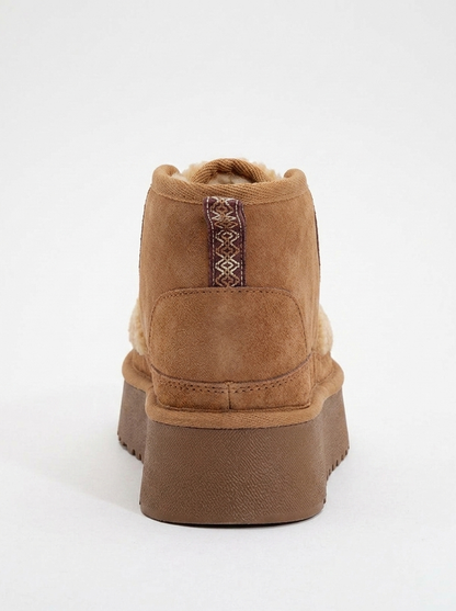 Tyson - Bota de cordones coñac (Mujer)