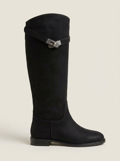 Bota de montar Yoko de nubuc negro (mujer)