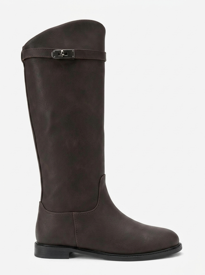 Yoko Brown Nubuck Riding Boot (Women)