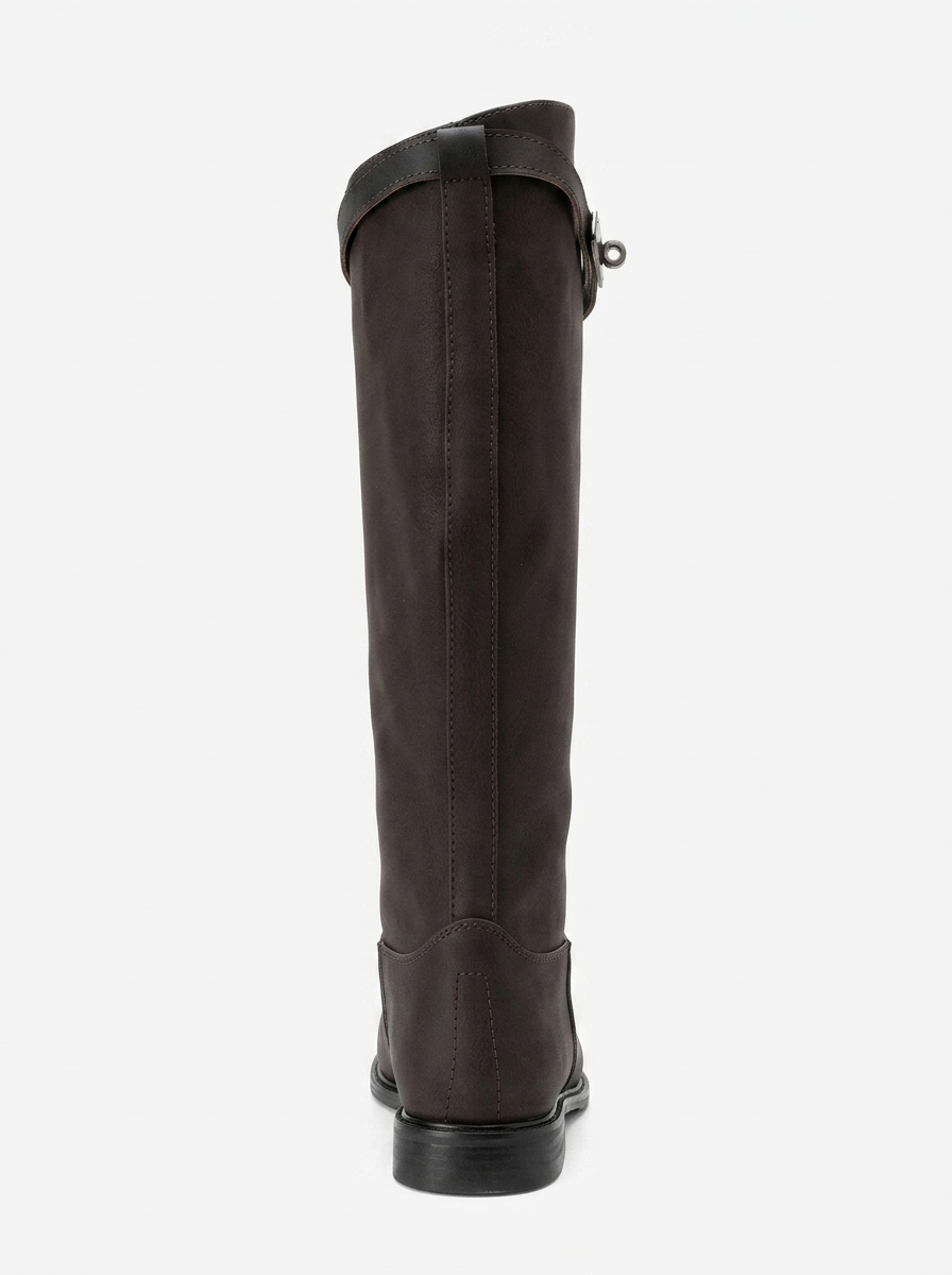 Yoko Brown Nubuck Riding Boot (Women)