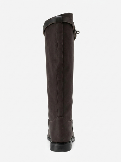 Yoko Brown Nubuck Riding Boot (Women)