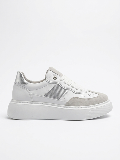 Venetia - Zapatillas deportivas blancas y grises (mujer)