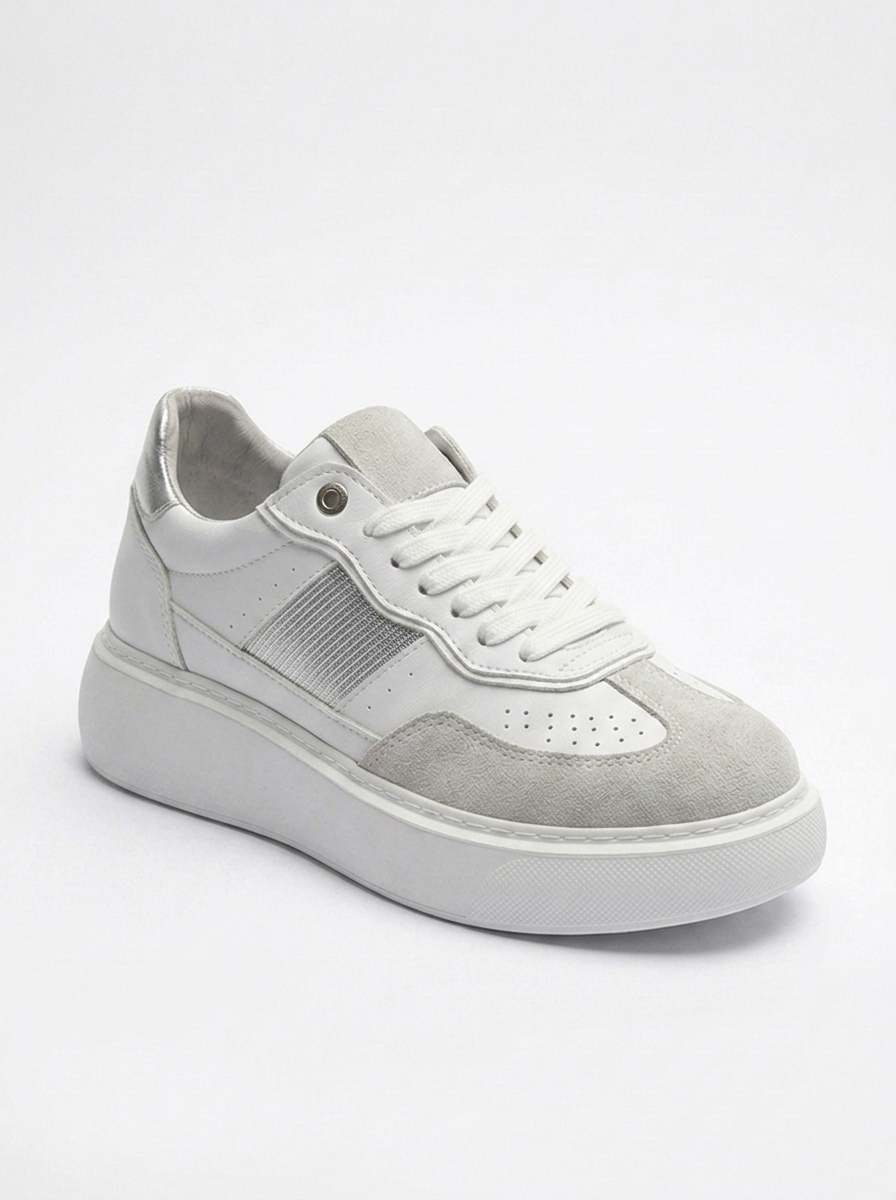 Venetia - Zapatillas deportivas blancas y grises (mujer)