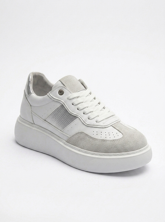 Venetia - White Grey Sport Sneakers (Women)