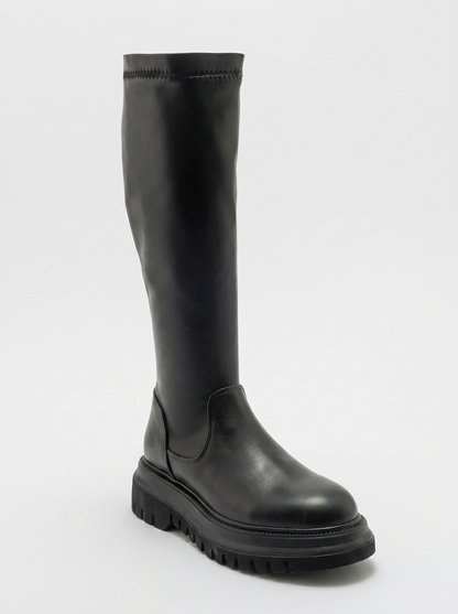 Henin - Bota elástica negra (Mujer)