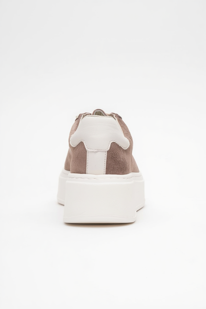 GUENO - Zapatillas de cuero genuino beige (mujer)